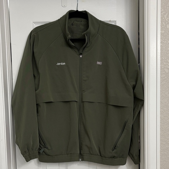 FIGS Sydney Moss Green Scrub Jacket - Picture 1 of 5